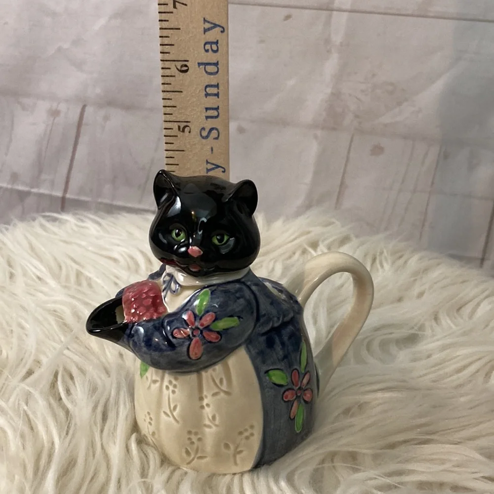 Vintage OTAGIRI Japan The Edith Collection Cat Creamer anthropomorphic